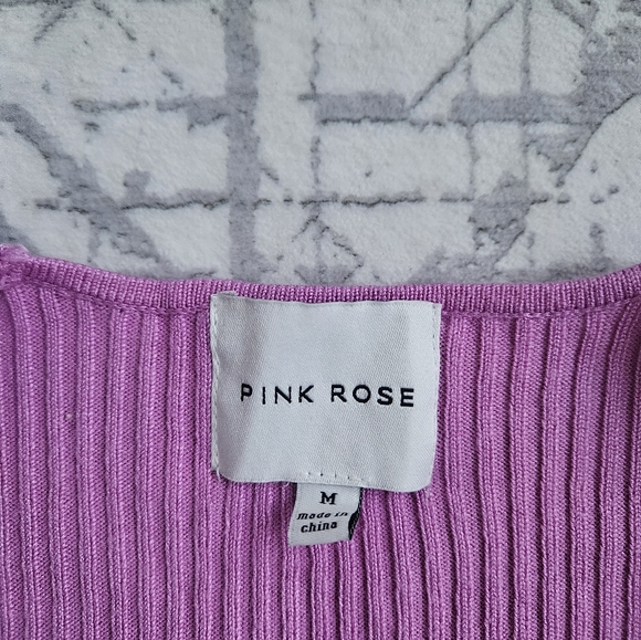 Knit Wrap Sweater pink rose - Picture 4 of 9